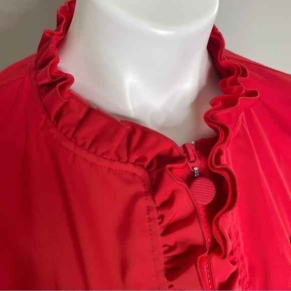 Love Moschino red ruffle jacket zip up 6 - Picture 6 of 8
